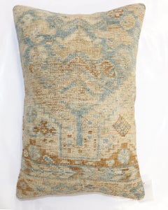 Large Antique Persian Bakshaish Rug Pillow