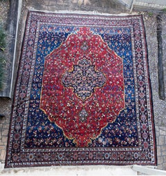 Large Antique Persian Baktyari- Elegant tribal Carpet