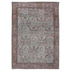 Large Antique Perse Sultanabad Distressed All-Over Floral Design 13
5 x 19
9