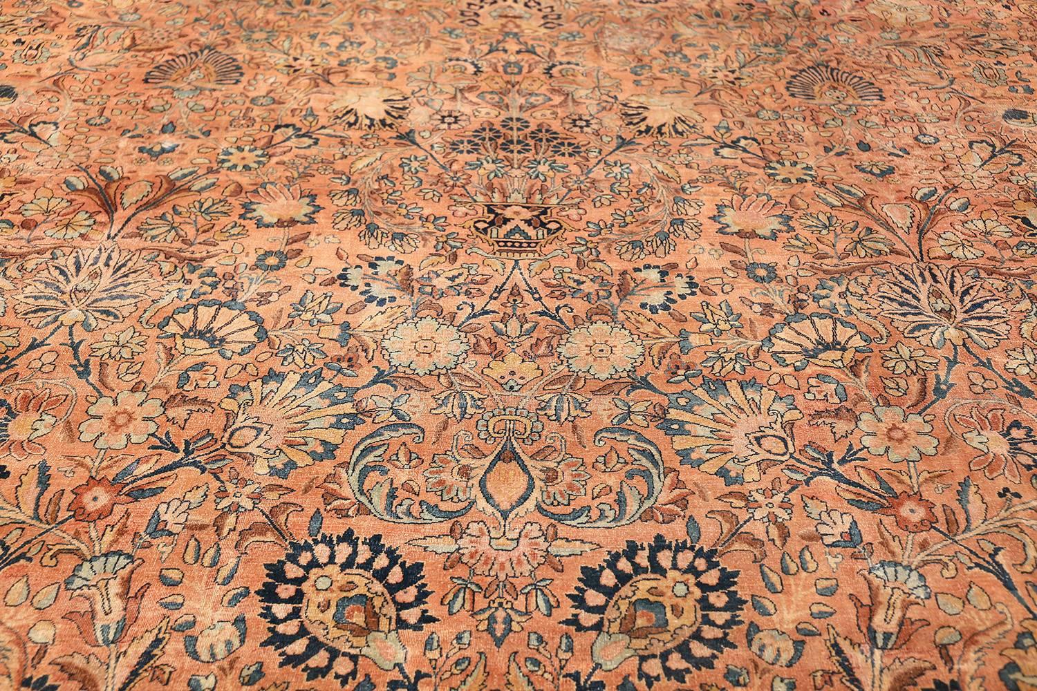 Kirman Antique Persian Kerman Rug. Size: 11 ft 10 in x 15 ft 6 in For Sale