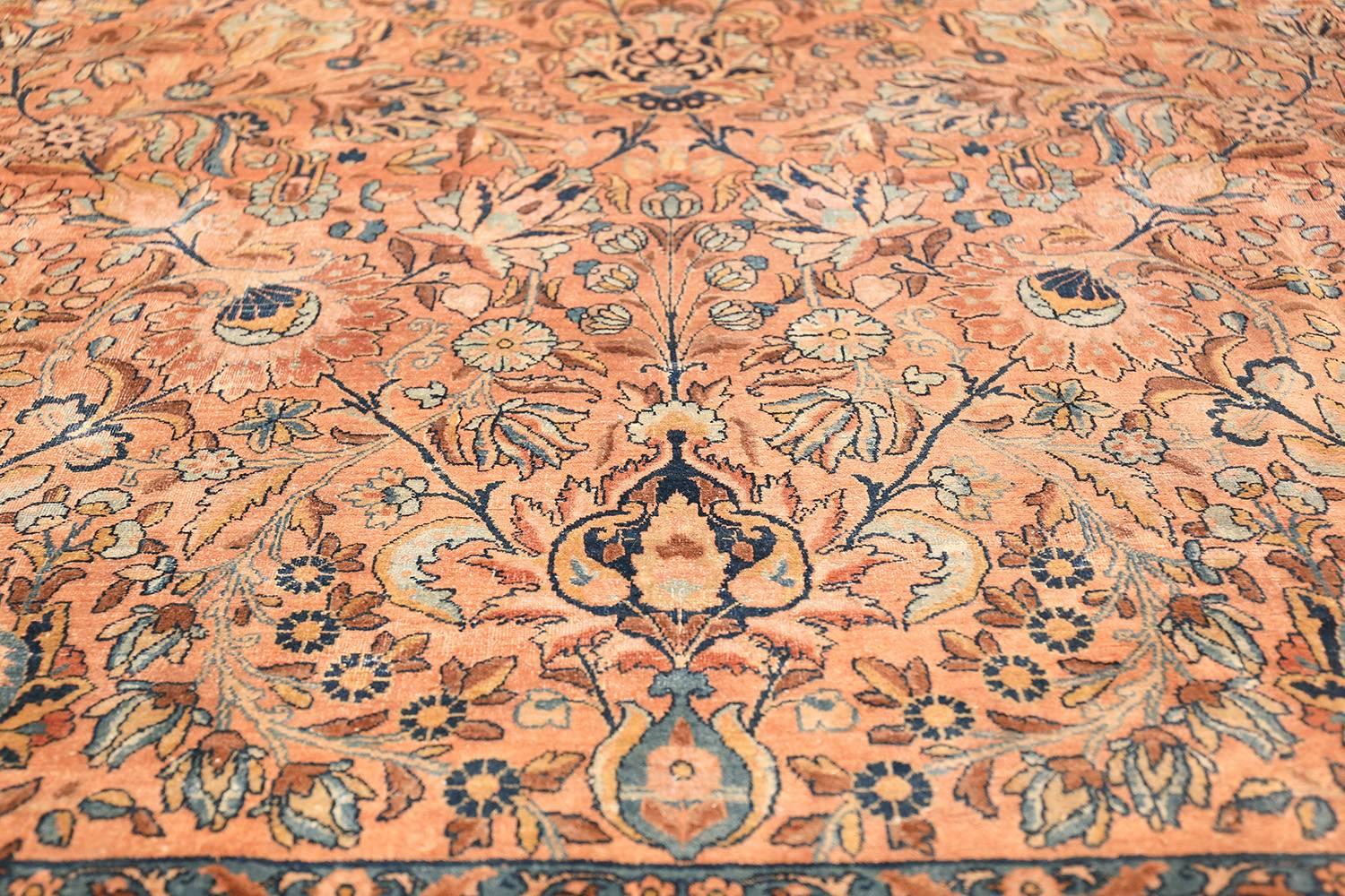 Antique Persian Kerman Rug. Size: 11 ft 10 in x 15 ft 6 in In Excellent Condition For Sale In New York, NY