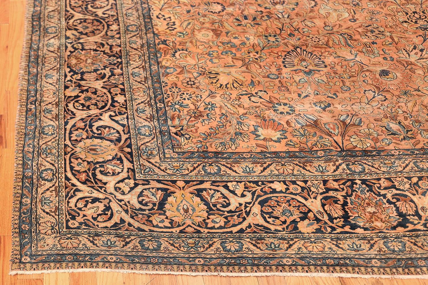 Wool Antique Persian Kerman Rug. Size: 11 ft 10 in x 15 ft 6 in For Sale