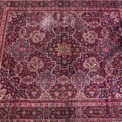 Large Antique Persian Kerman Rug, South Central Persia.