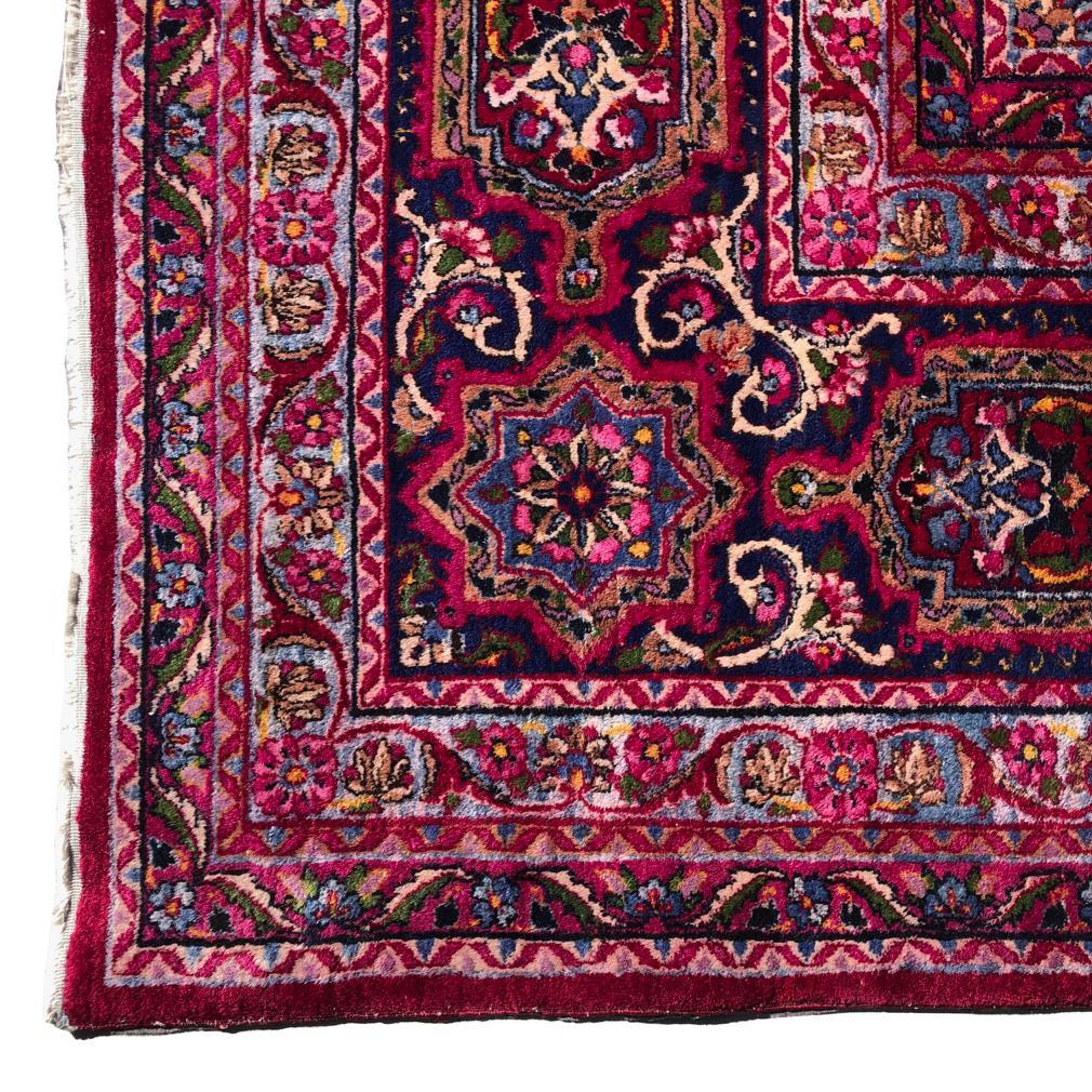 Lana Grande tappeto persiano Kerman antico, Persia centro-meridionale. in vendita
