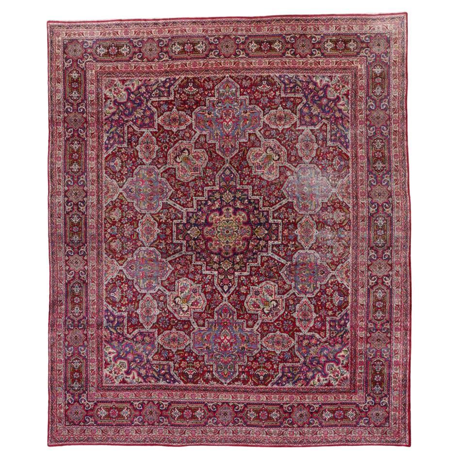 Large Antique Persian Kerman Rug, South Central Persia.