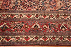 Large Size Fine Weave Antique Floral Persian Khorassan Rug 11'10" x 17'