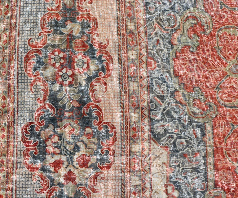 Large Antique Persian Mahal Rug with Central Medallion and Regal Design ...