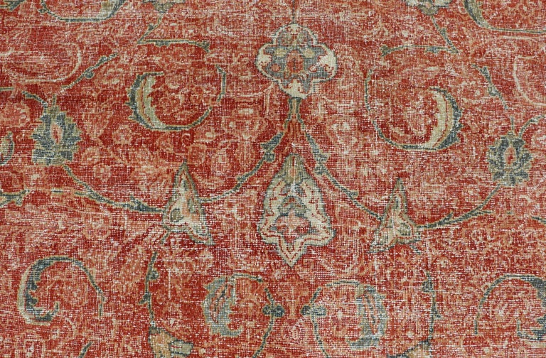 Large Antique Persian Mahal Rug with Central Medallion and Regal Design ...