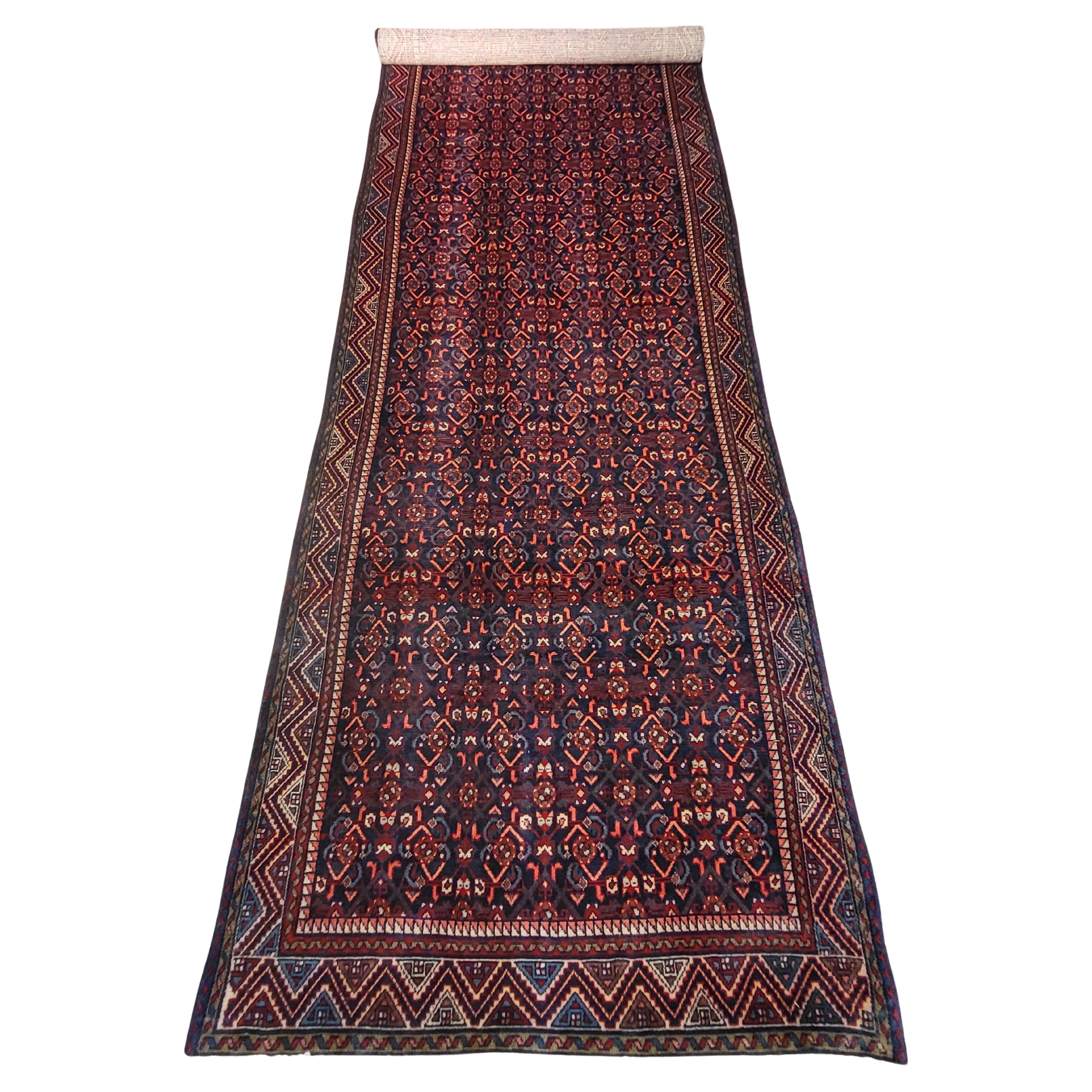 Large Antique Persian Malayer - Mahi Runner For Sale