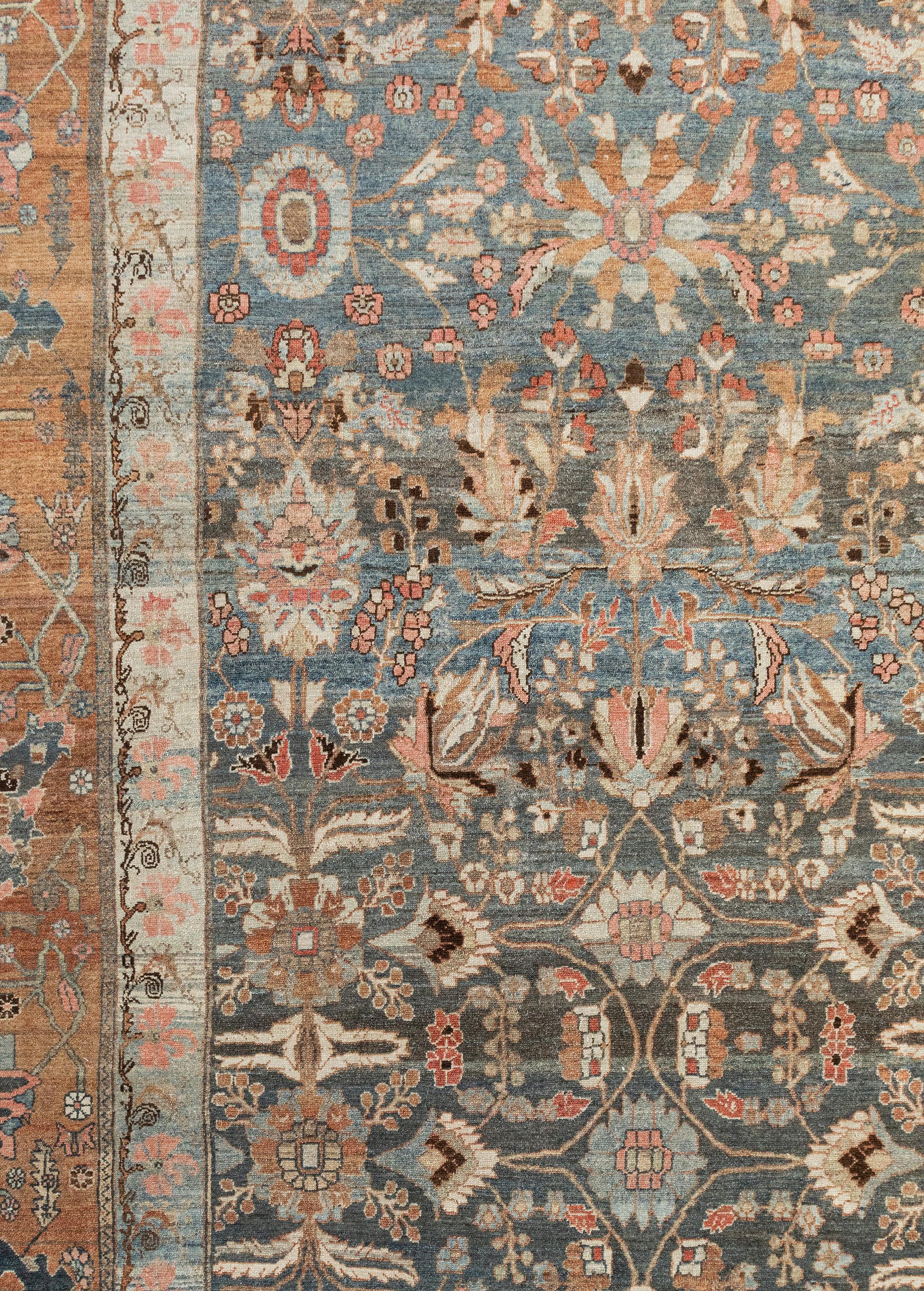 Hand-Knotted Large Antique Persian Malayer Rug For Sale