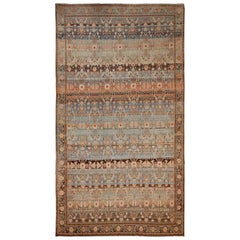 Ancien tapis persan Malayer persan. Taille : 11 pieds 6 po. x 20 pieds 2 po.