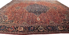 Large Antique Persian Rug Antique Persian Farahan Oversized Persian Rug