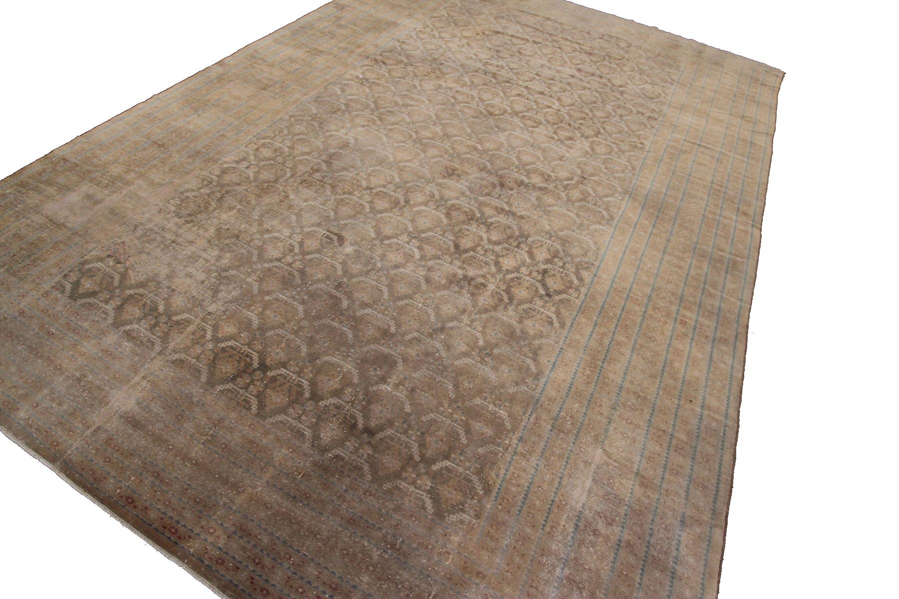 Großer großer antiker persischer Malayer-Teppich, antiker persischer Malayer-Teppich, beige auf beige im Angebot 4