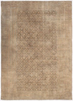 Large Antique Persian Rug Antique Persian Malayer Rug Beige Tone on Tone