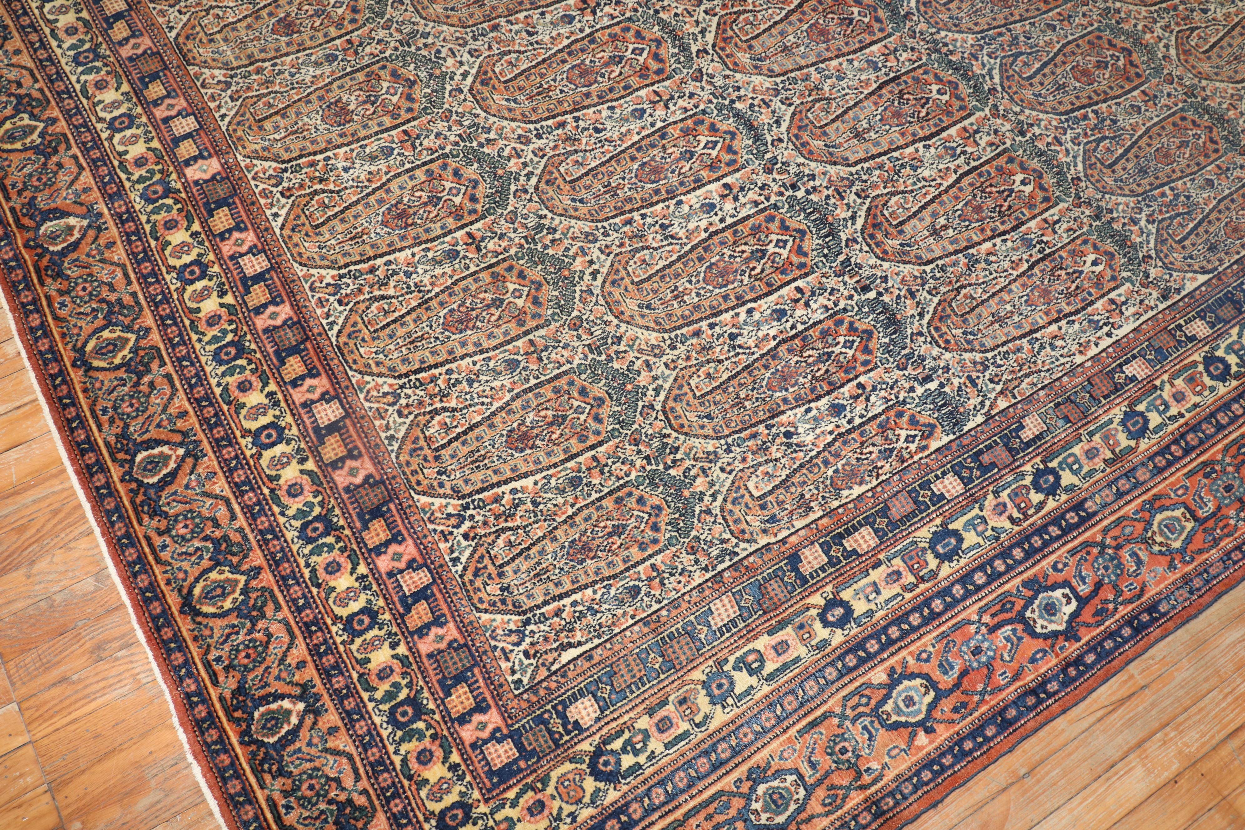 Grand tapis persan ancien de Senneh en vente 5