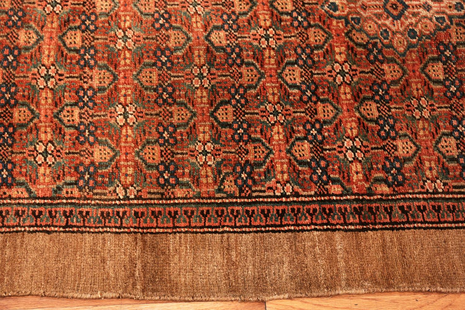 Beautiful large antique Persian Serab runner rug, country of origin: Persia, date circa 1900. Size: 3 ft 5 in x 16 ft 6 in (1.04 m x 5.03 m). 

