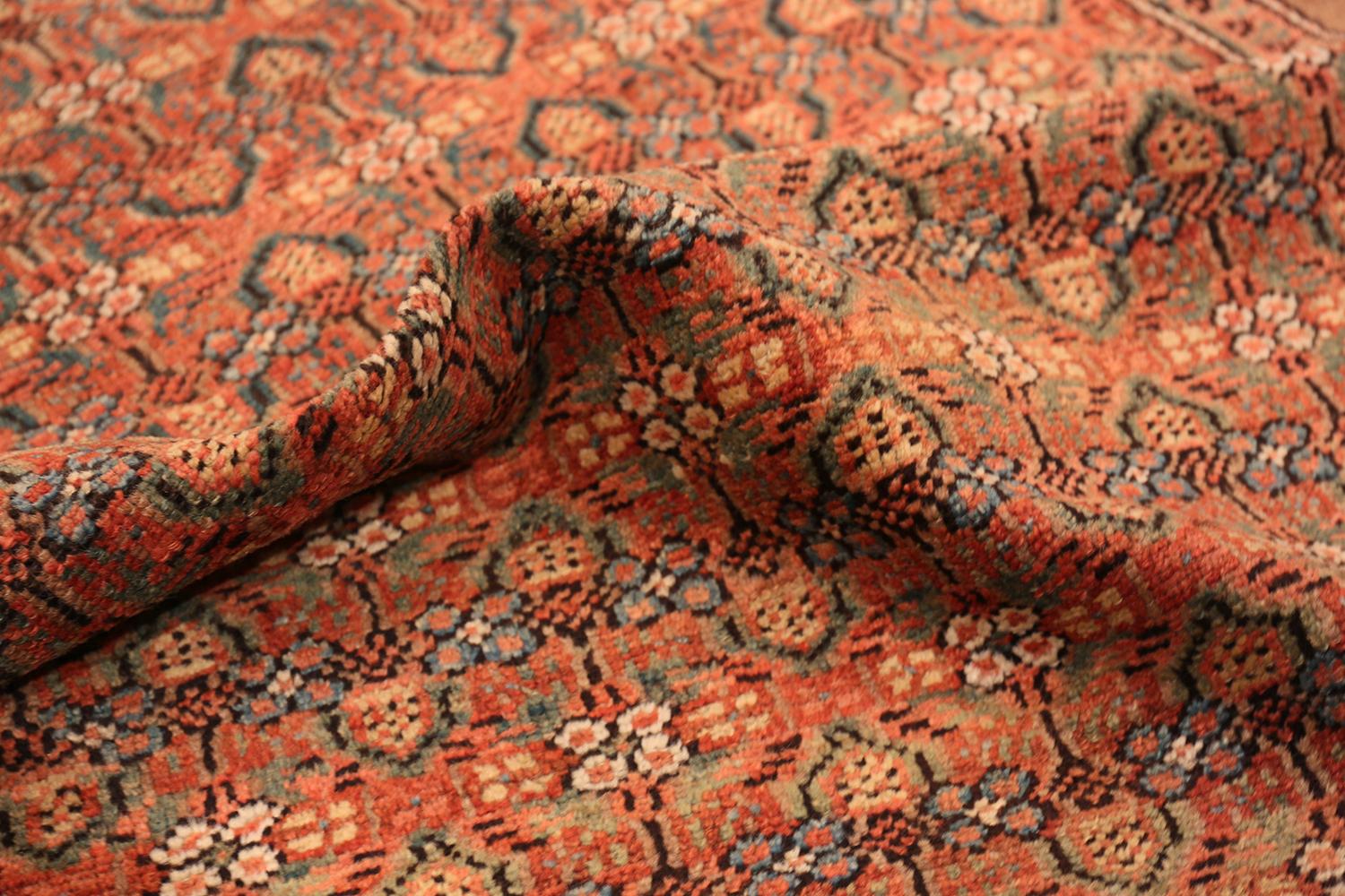 Large Antique Persian Serab Runner Rug. Size: 3 ft 5 in x 16 ft 6 in In Good Condition In New York, NY