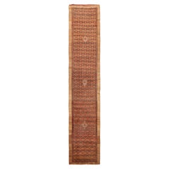Large Antique Persian Serab Runner Rug. Size: 3 ft 5 in x 16 ft 6 in