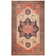 Nazmiyal Collection Antique Persian Serapi Rug 11 ft 10 in x 19 ft 1 in