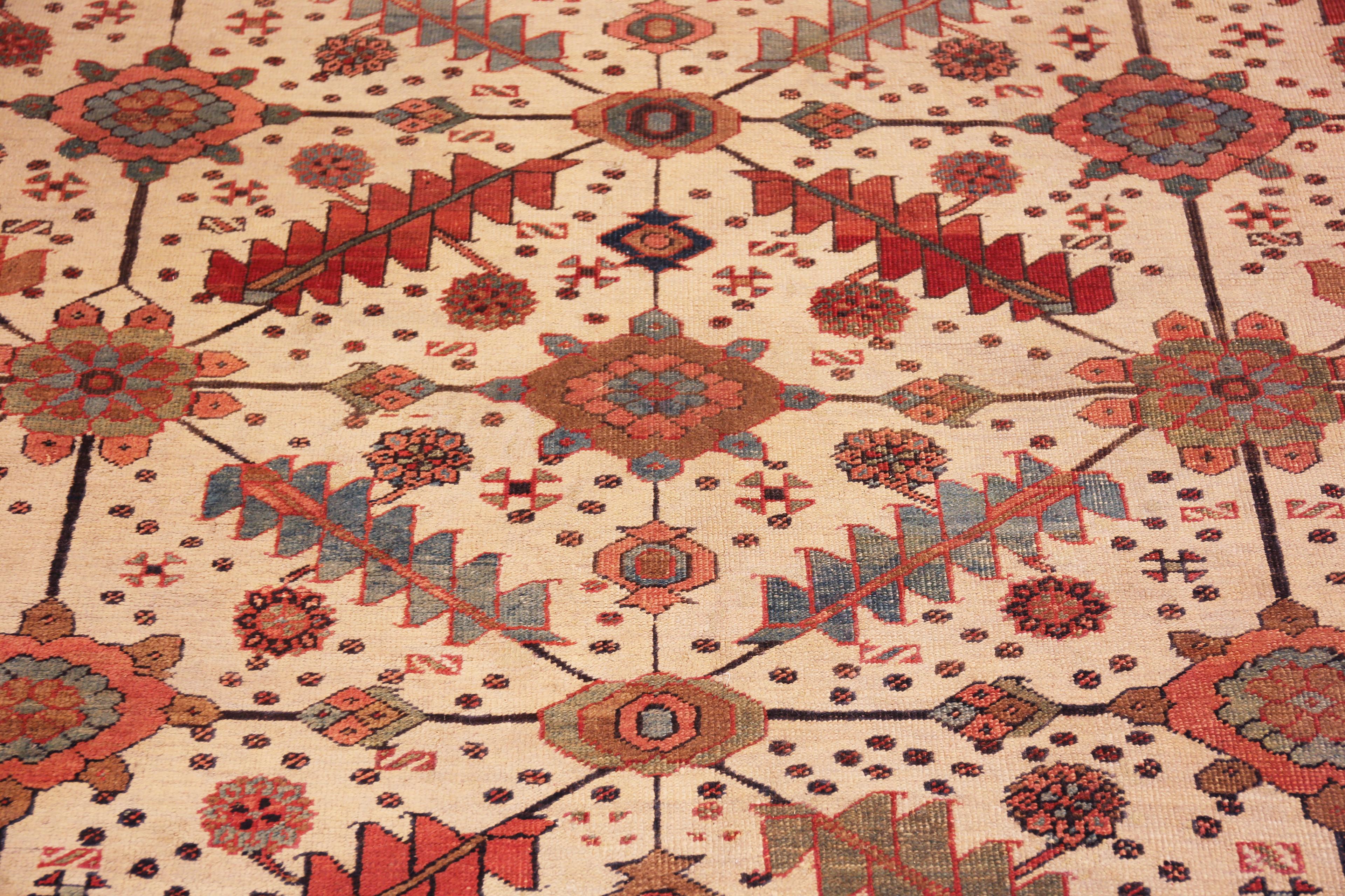 Grande tappeto antico persiano Serapi. 11 ft 4 in x 19 ft 3 in in vendita 3