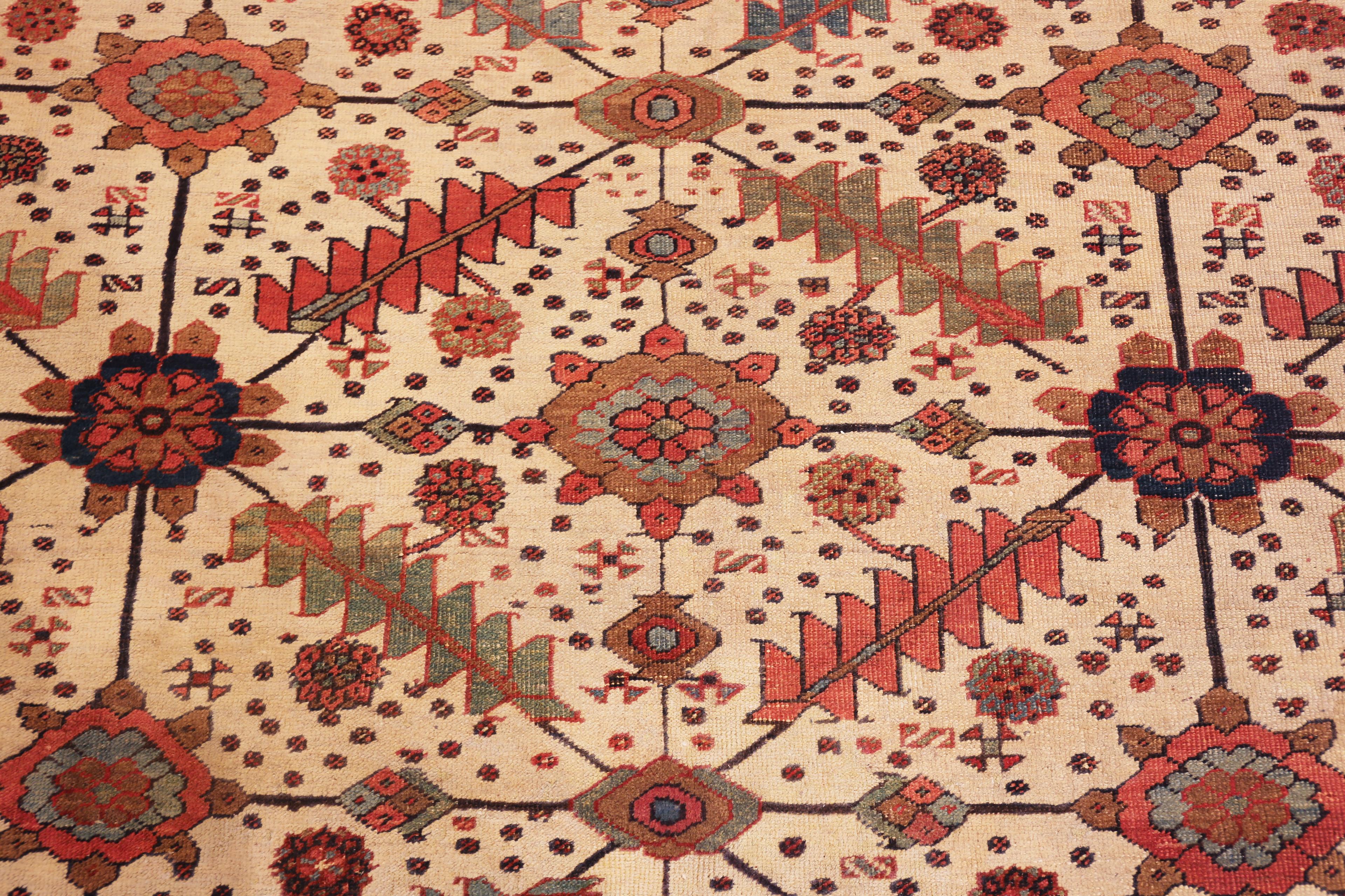 Grande tappeto antico persiano Serapi. 11 ft 4 in x 19 ft 3 in in vendita 4
