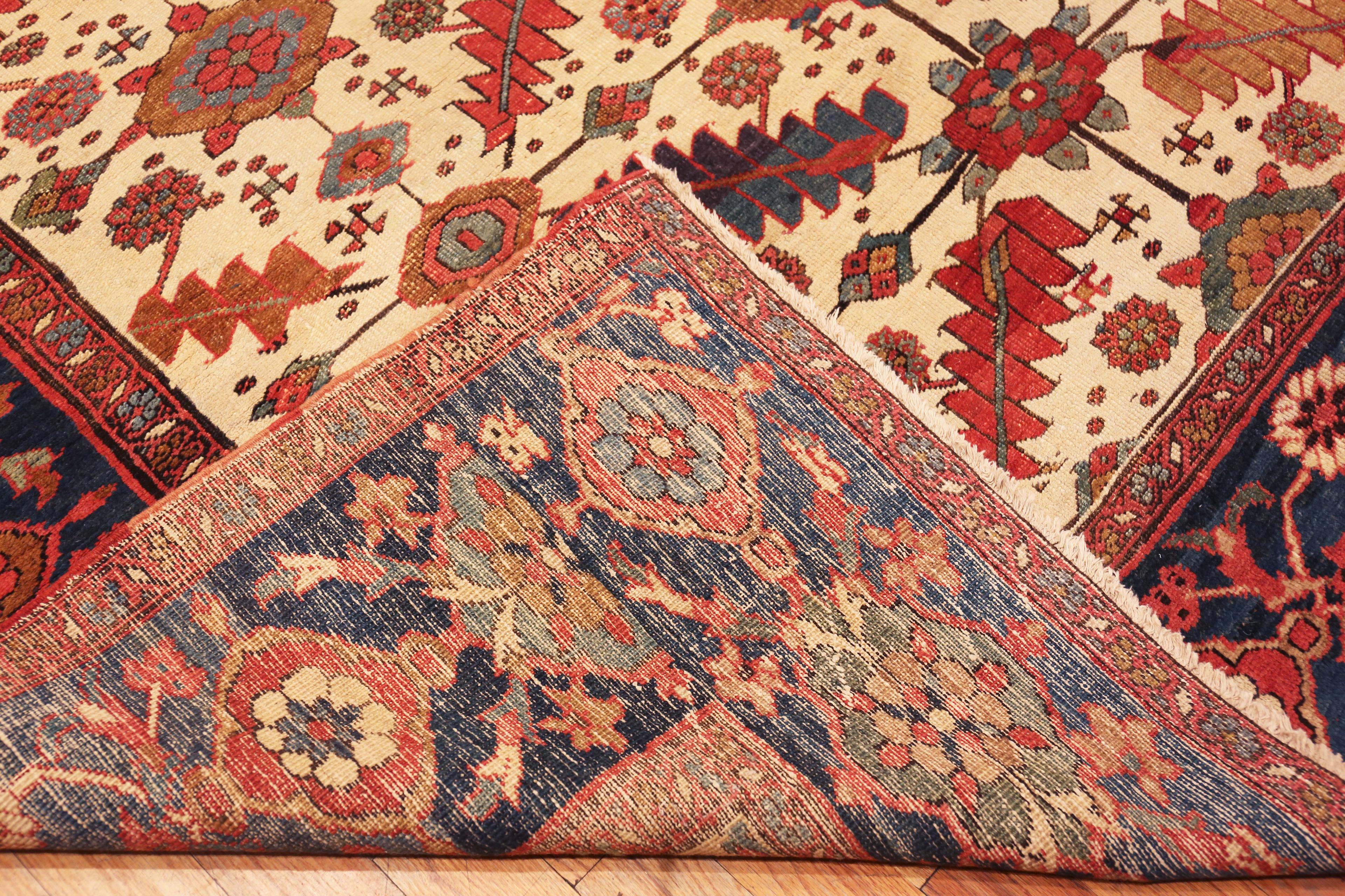 Lana Grande tappeto antico persiano Serapi. 11 ft 4 in x 19 ft 3 in in vendita
