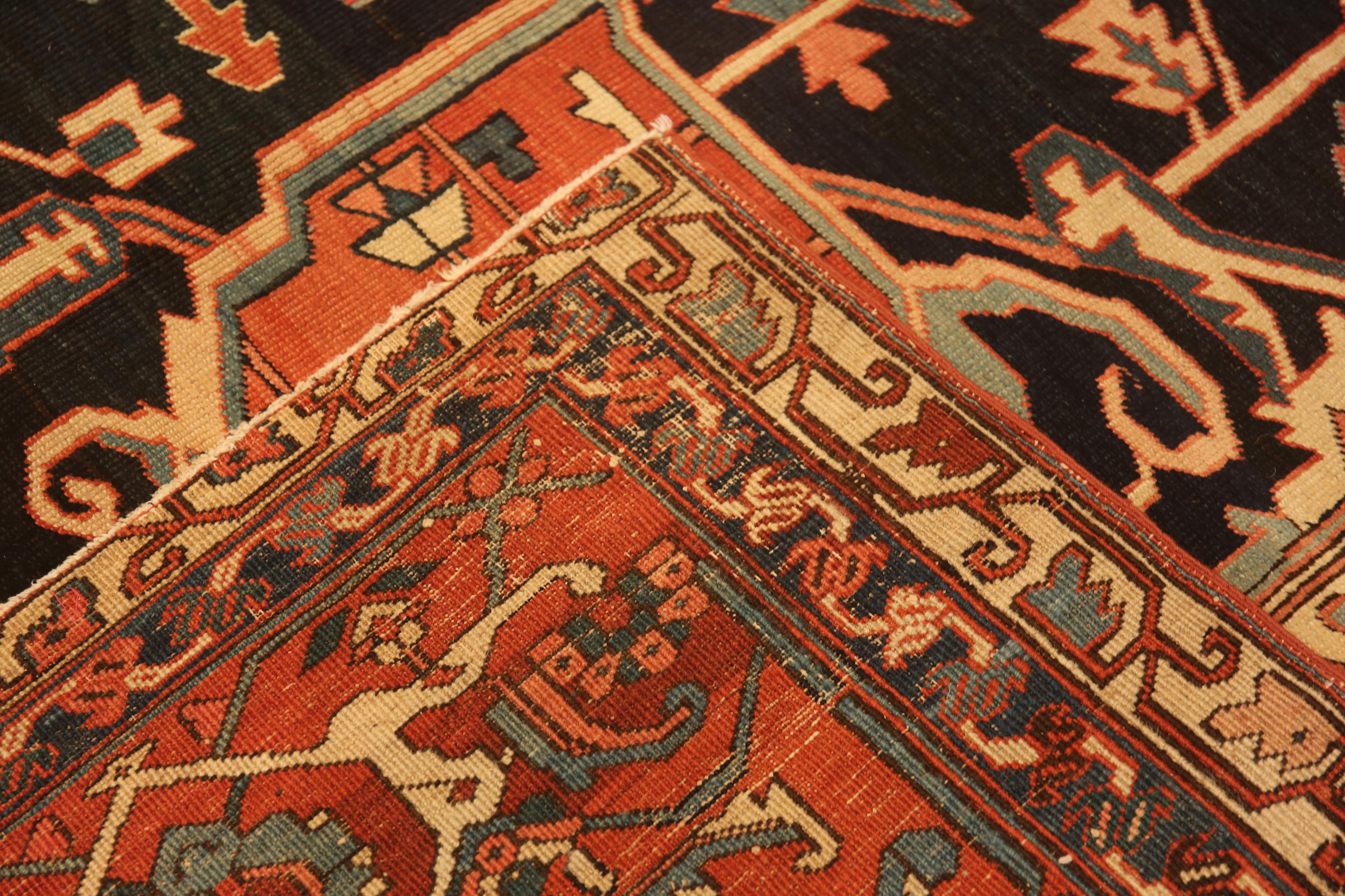 Grand tapis persan Serapi ancien 11'9