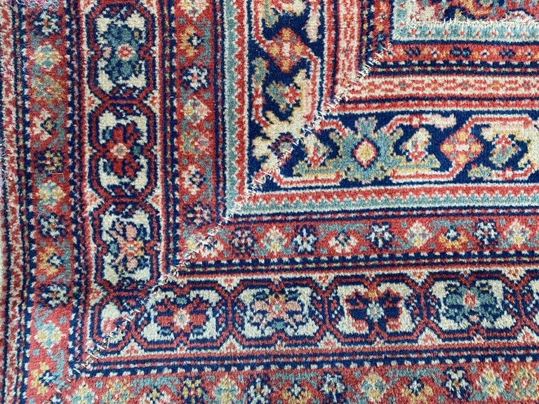 Large Antique Persian Style Rug in the Herati Design For Sale at 1stDibs