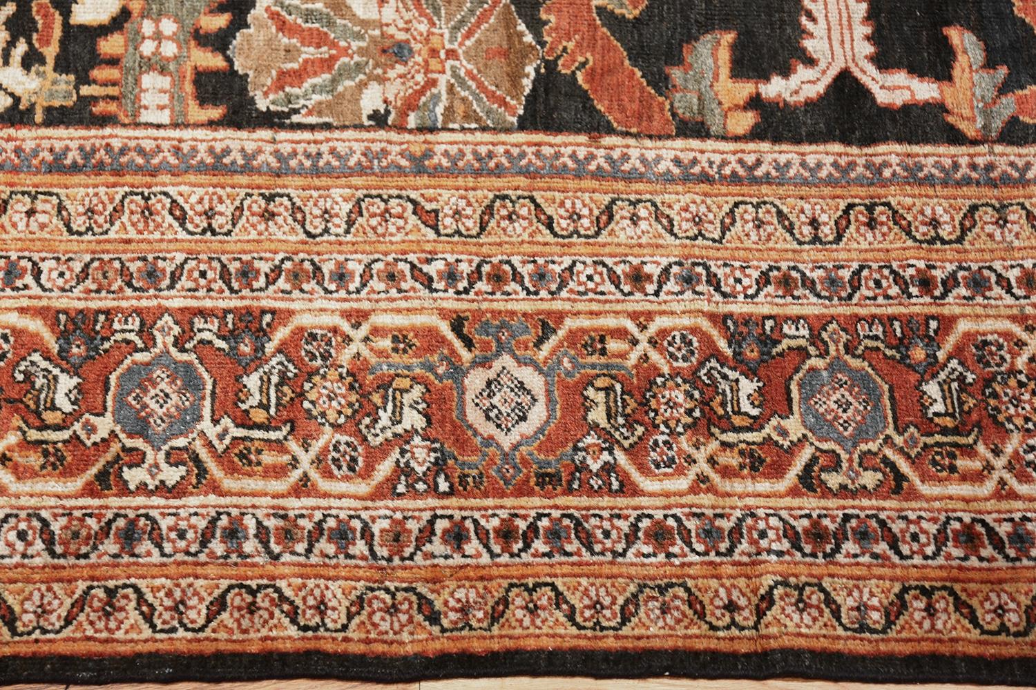 Schöner großer antiker persischer Sultanabad-Teppich, Herkunftsland/Teppichart: antike persische Teppiche, um 1900, Größe: 3,66 m x 5,84 m (12 ft x 19 ft 2 in).