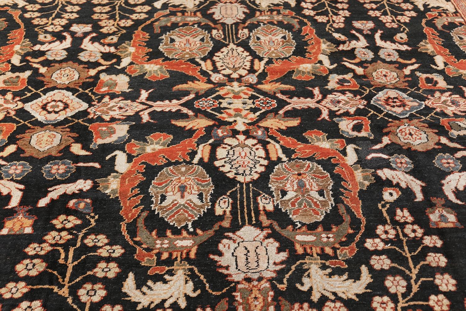 20th Century Antique Persian Sultanabad Rug. 12 ft x 19 ft 2 in  For Sale