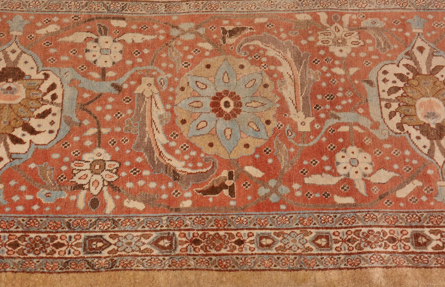 20th Century Large Antique Persian Tabriz Rug. Size: 12 ft 8 in x 17 ft 4 in