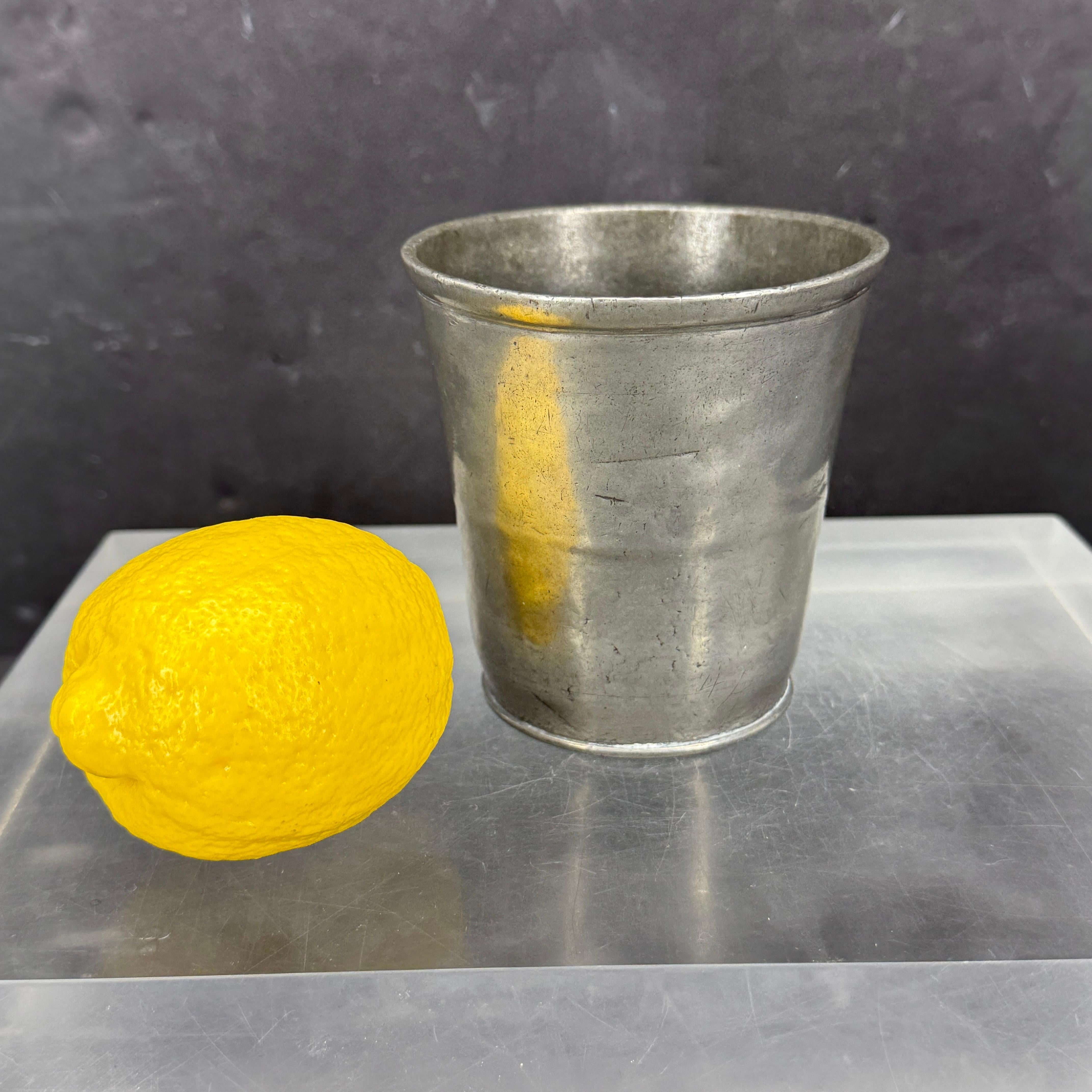 Large Antique Pewter Cup Vase, Denmark circa 1810 For Sale 2