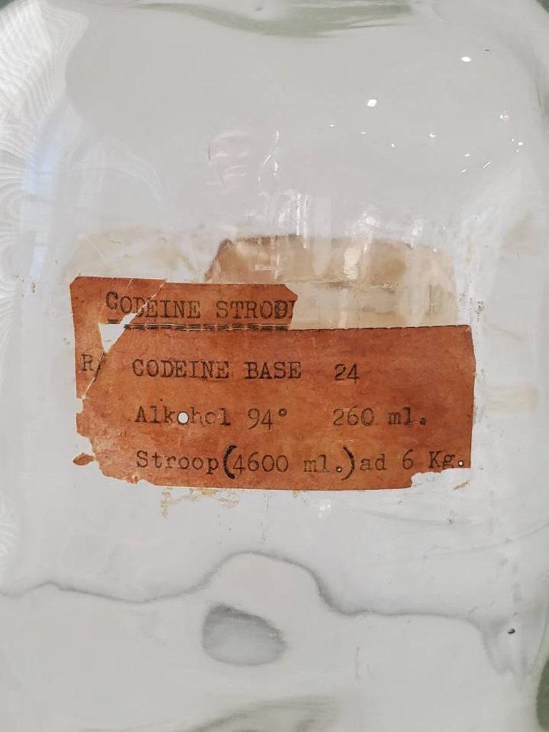 Großes antikes Pharmazeutisches Codeine-Apothekergefäß im Angebot 1