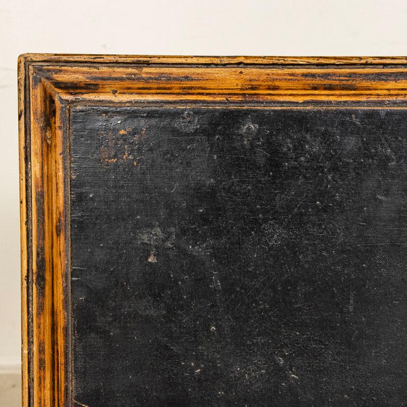 Large Antique Pine Chest of Drawers Painted Black 6