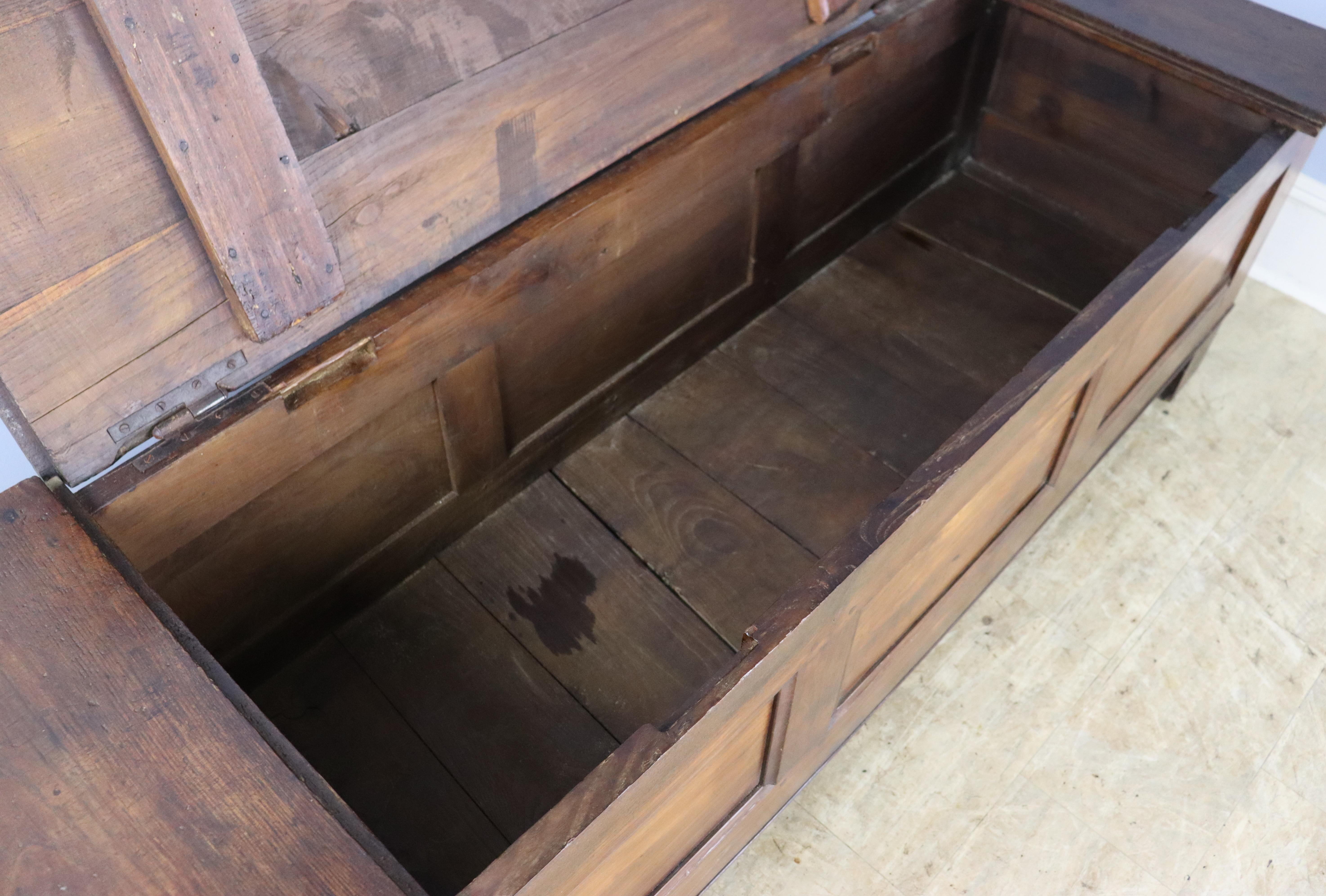 Large Antique Pine Coffer For Sale 6