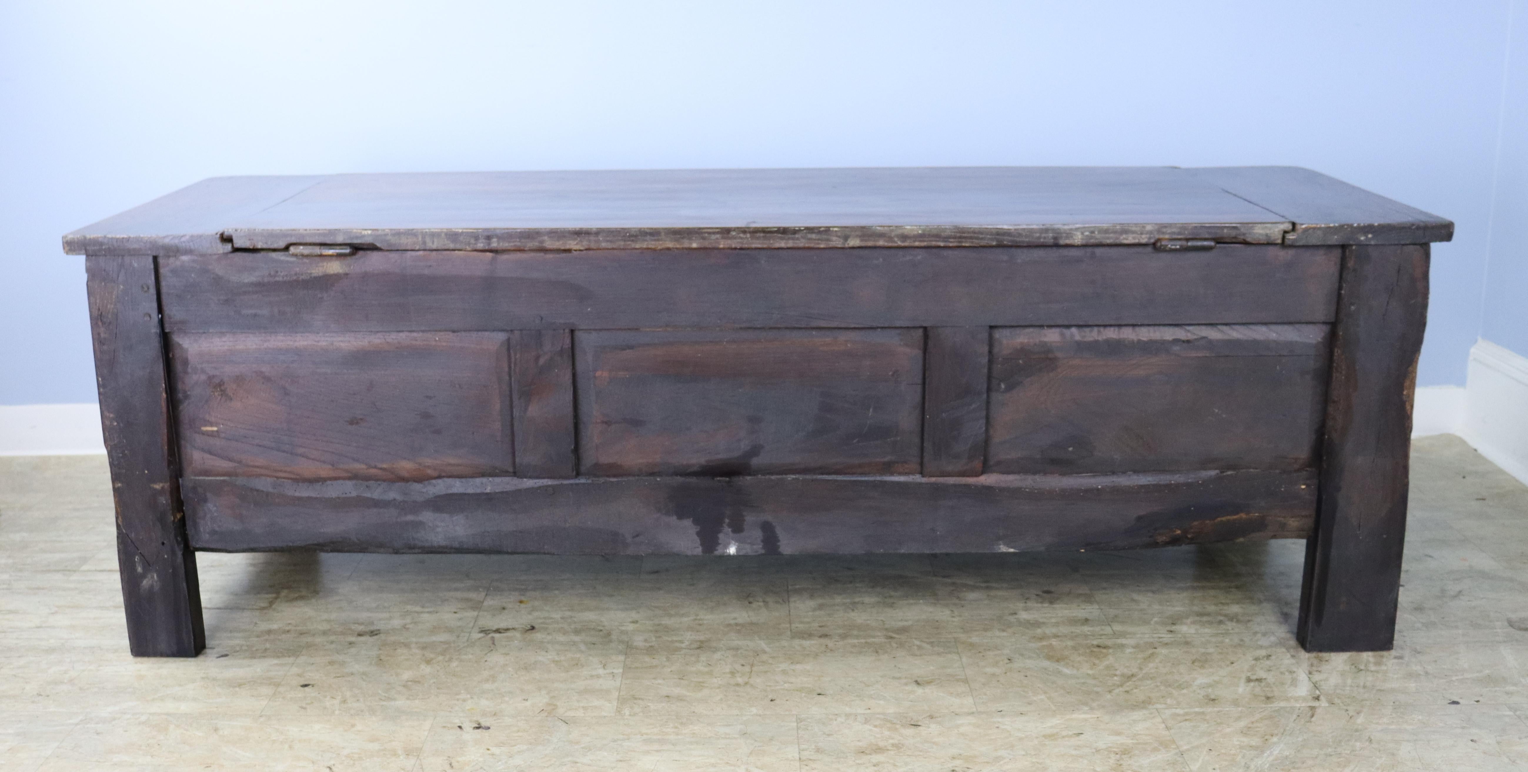 Large Antique Pine Coffer For Sale 7