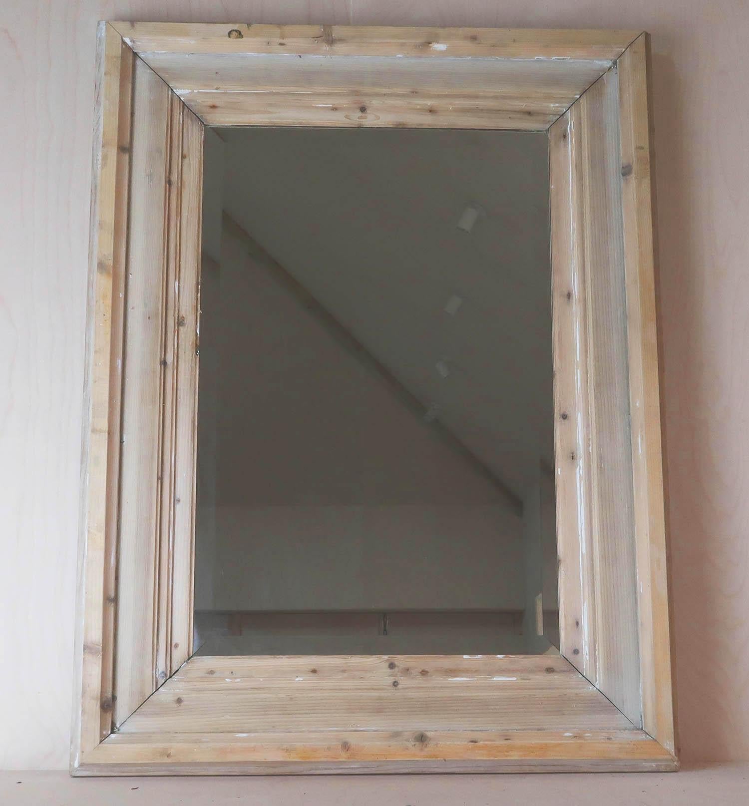 Super pine mirror.

Can be hung both vertically and horizontally

Great rustic look.

Wonderful simple lines. 

The bevelled mirror plate is new.

Free UK delivery.