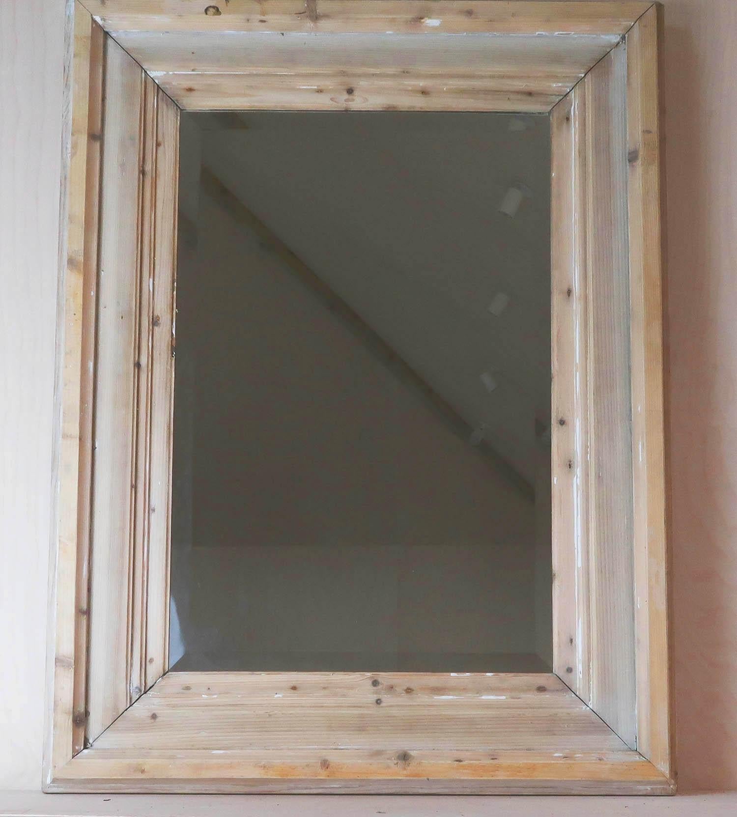 Large Antique Pine Mirror, English, 19th Century In Good Condition In St Annes, Lancashire