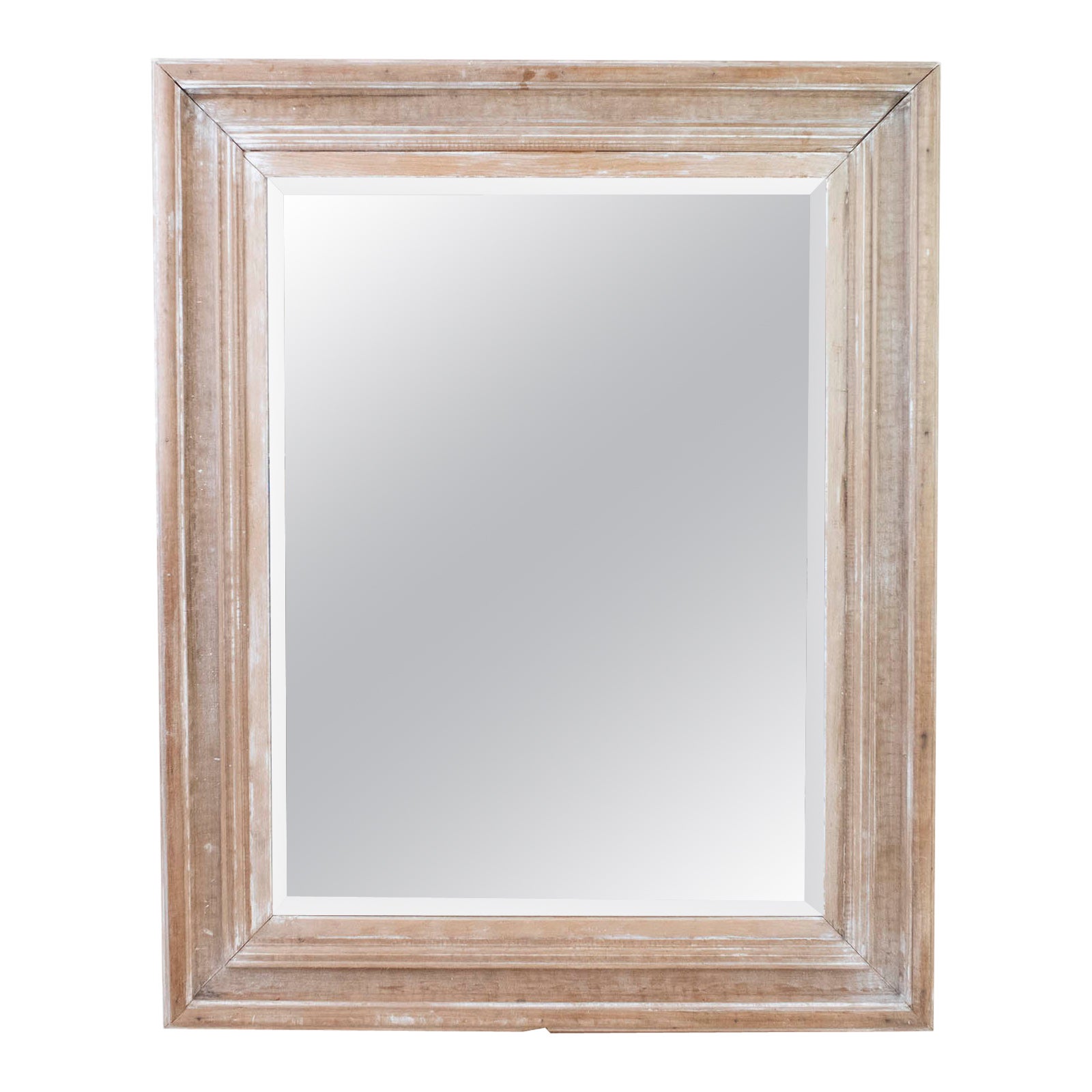 Grand miroir ancien en pin, Angleterre, 19ème siècle