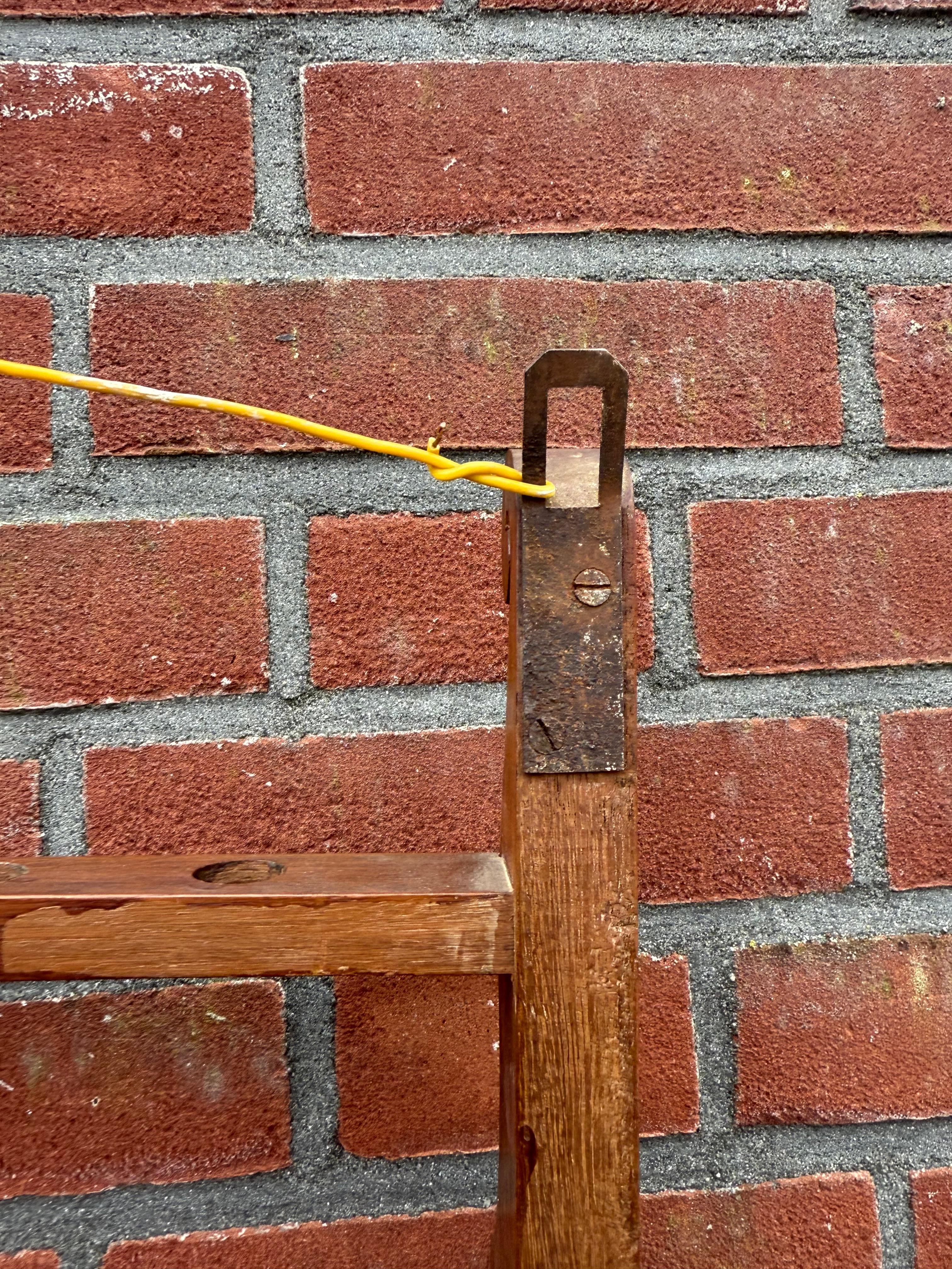 Large Antique Pipe Wall Rack & Antique Pipe Stand w. Barrel & Many Carved Pipes For Sale 8