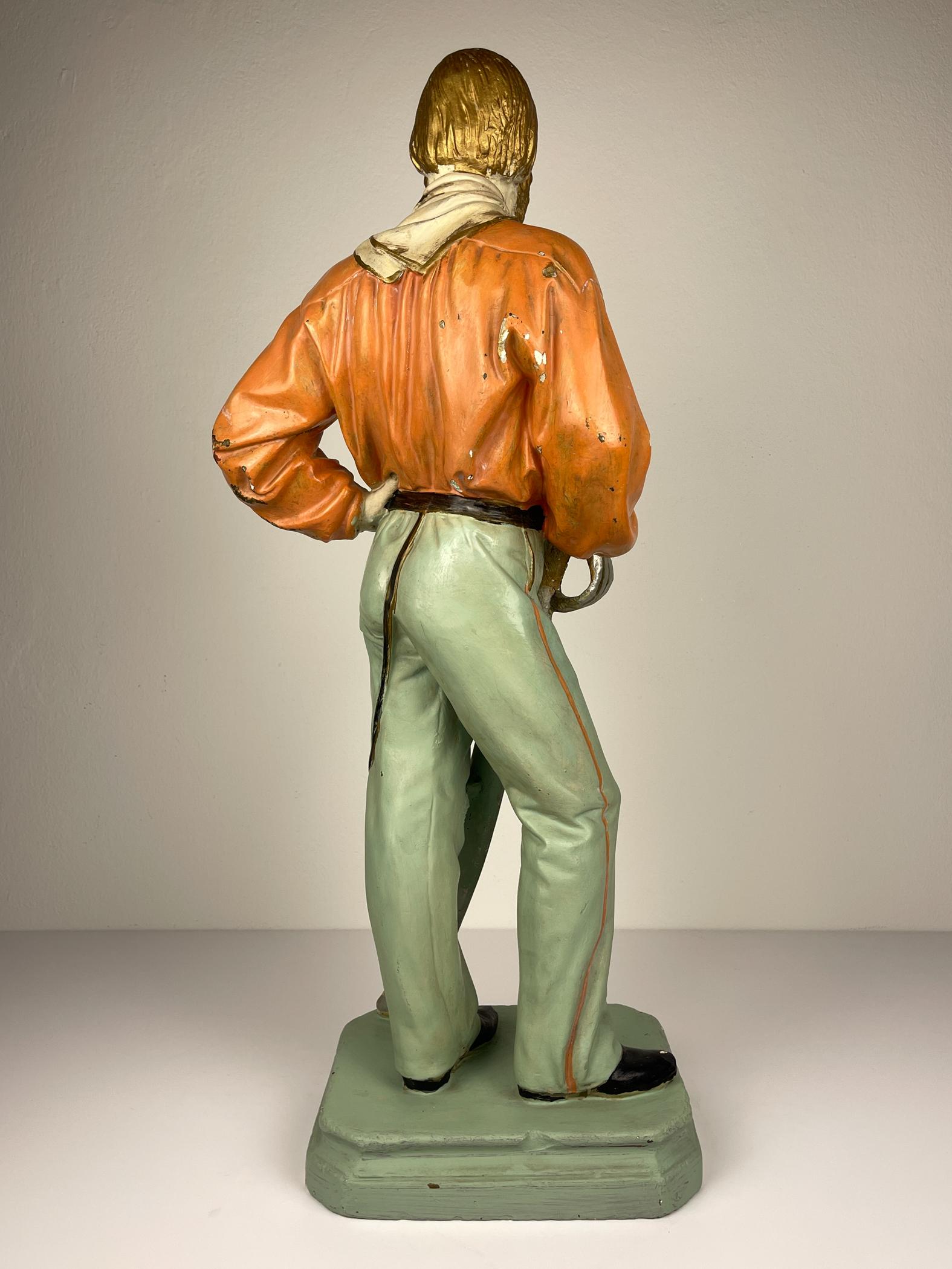 Gran escultura antigua de escayola Giuseppe Garibaldi, Italia, años 1910-1920 en venta 4
