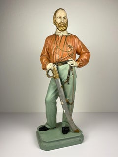 Grande scultura antica in gesso Giuseppe Garibaldi, Italia, 1910-1920