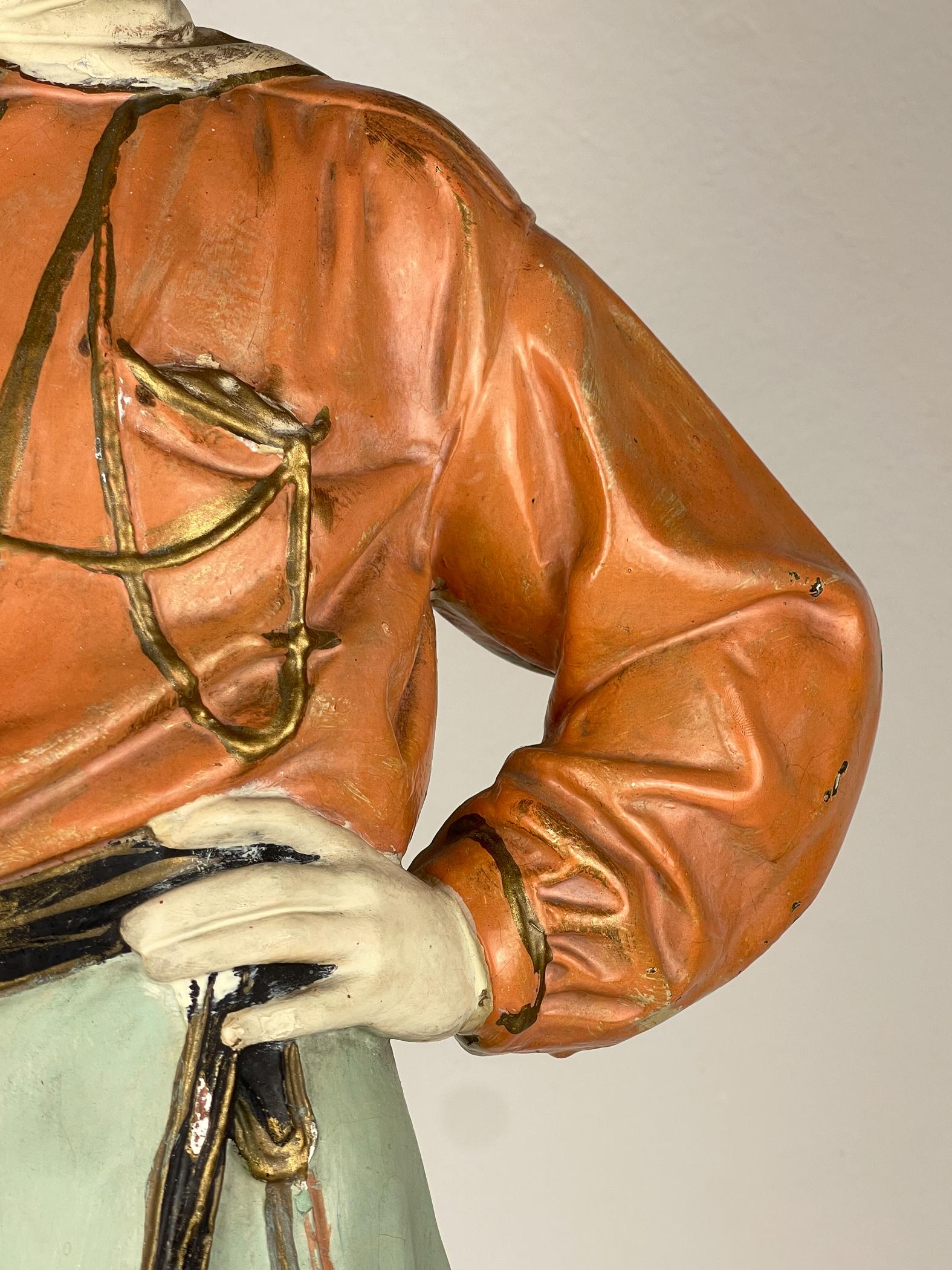 Gran escultura antigua de escayola Giuseppe Garibaldi, Italia, años 1910-1920 siglo XX en venta