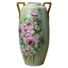 Large Antique Porcelain Urn with Gilt
Hand Painted Roses C1900 Large Antique Porcelain Urn with Gilt
Hand Painted Roses C1900