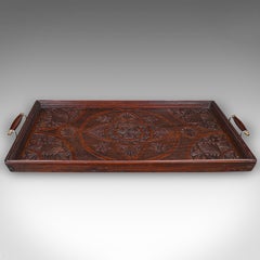 Large Antique Presentation Tray, English, Afternoon Tea, Server, Edwardian, 1910
