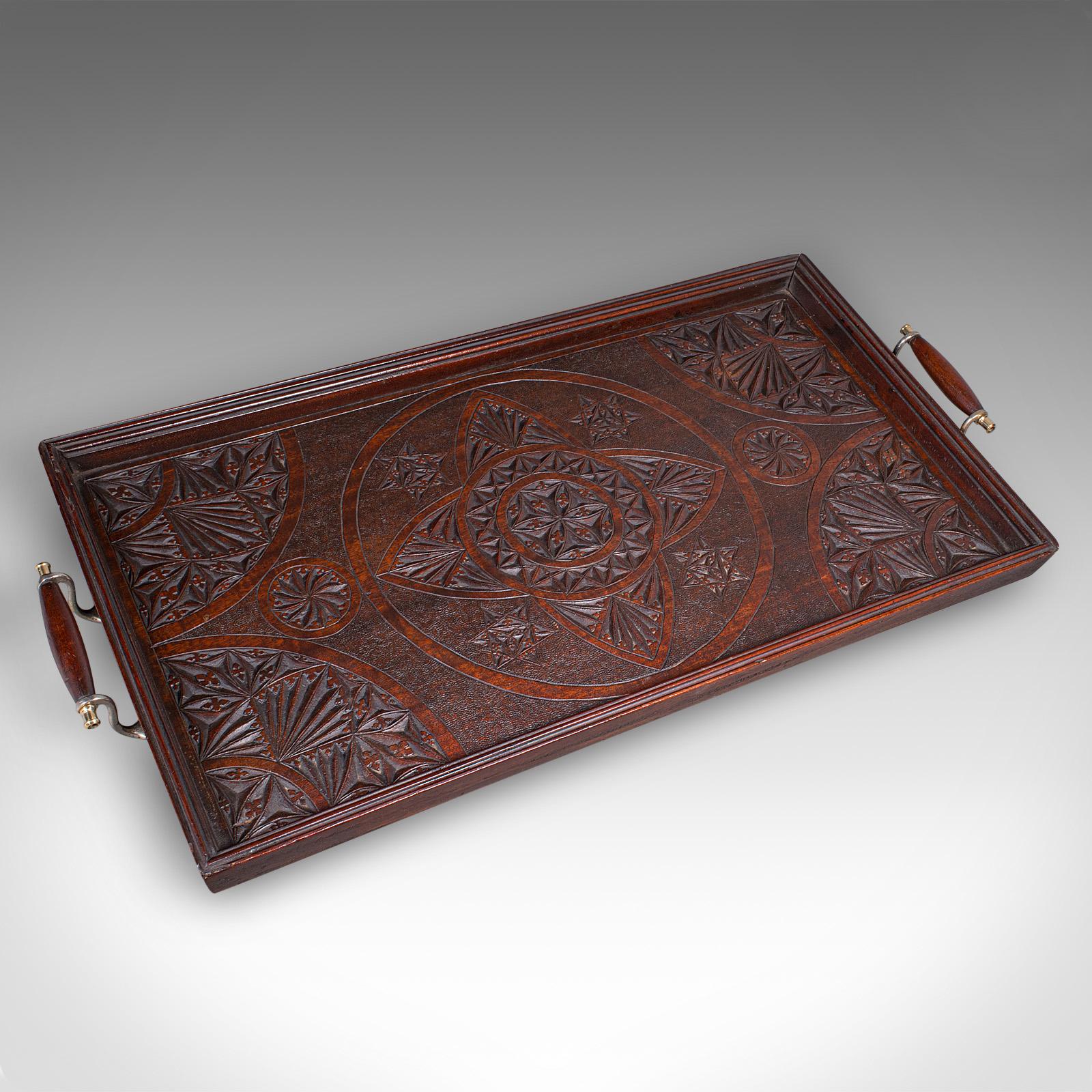 Brass Large Antique Presentation Tray, English, Afternoon Tea, Server, Edwardian, 1910 For Sale