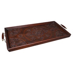 Large Antique Presentation Tray, English, Afternoon Tea, Server, Edwardian, 1910