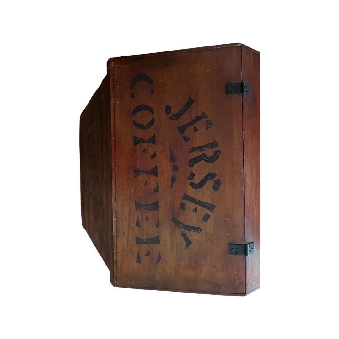 antique wooden coffee box