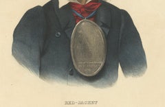 Large Antique Print of Red-Jacket, a Seneca War Chief, circa 1838