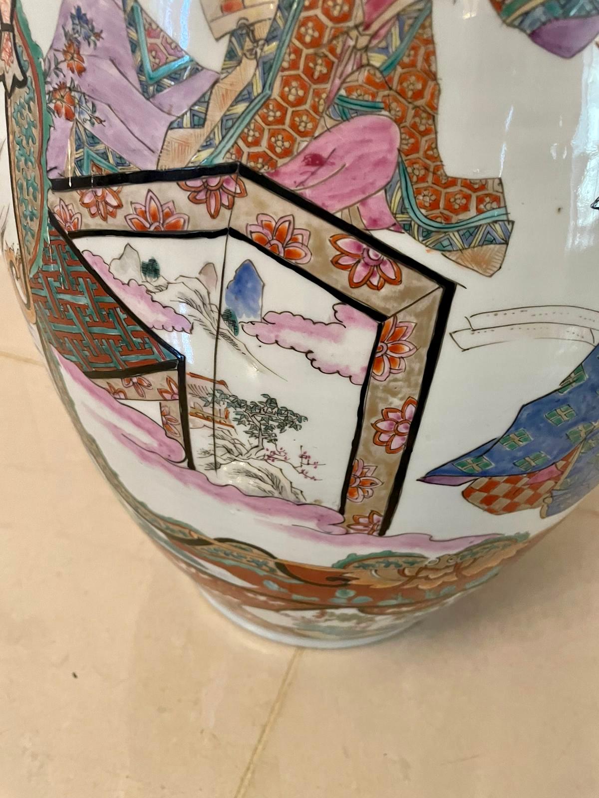 Large Antique Quality Japanese Imari Floor Standing Vase 7